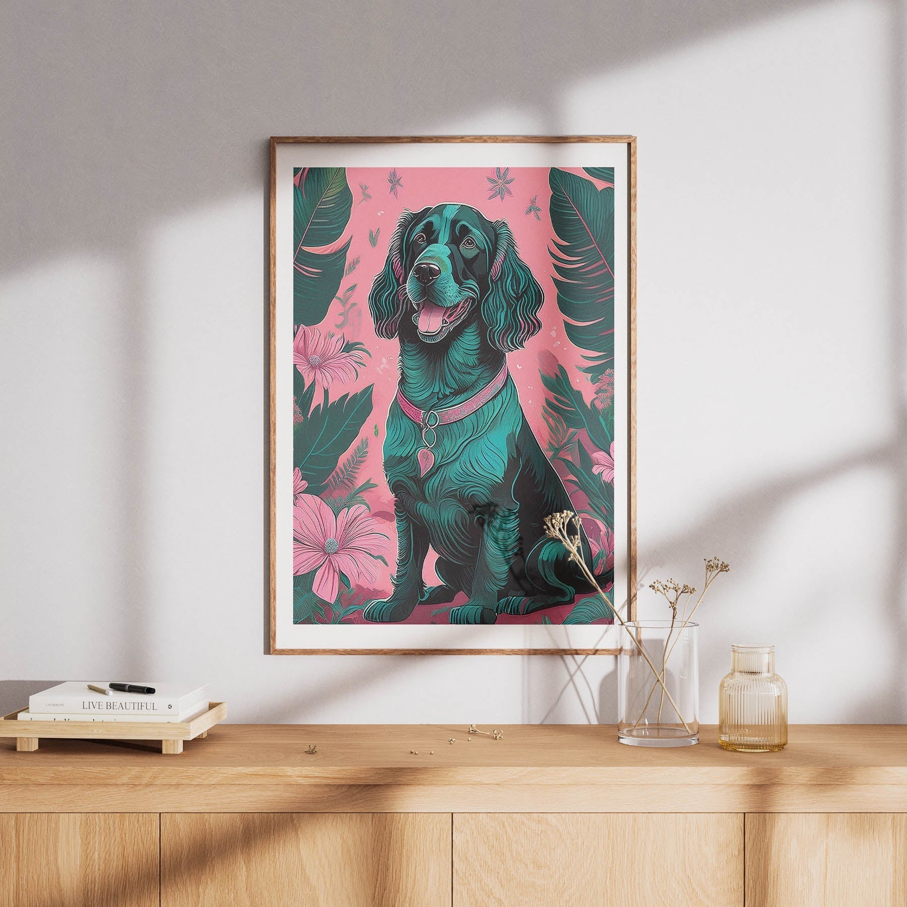 Irish Setter Flowery Dog image 8