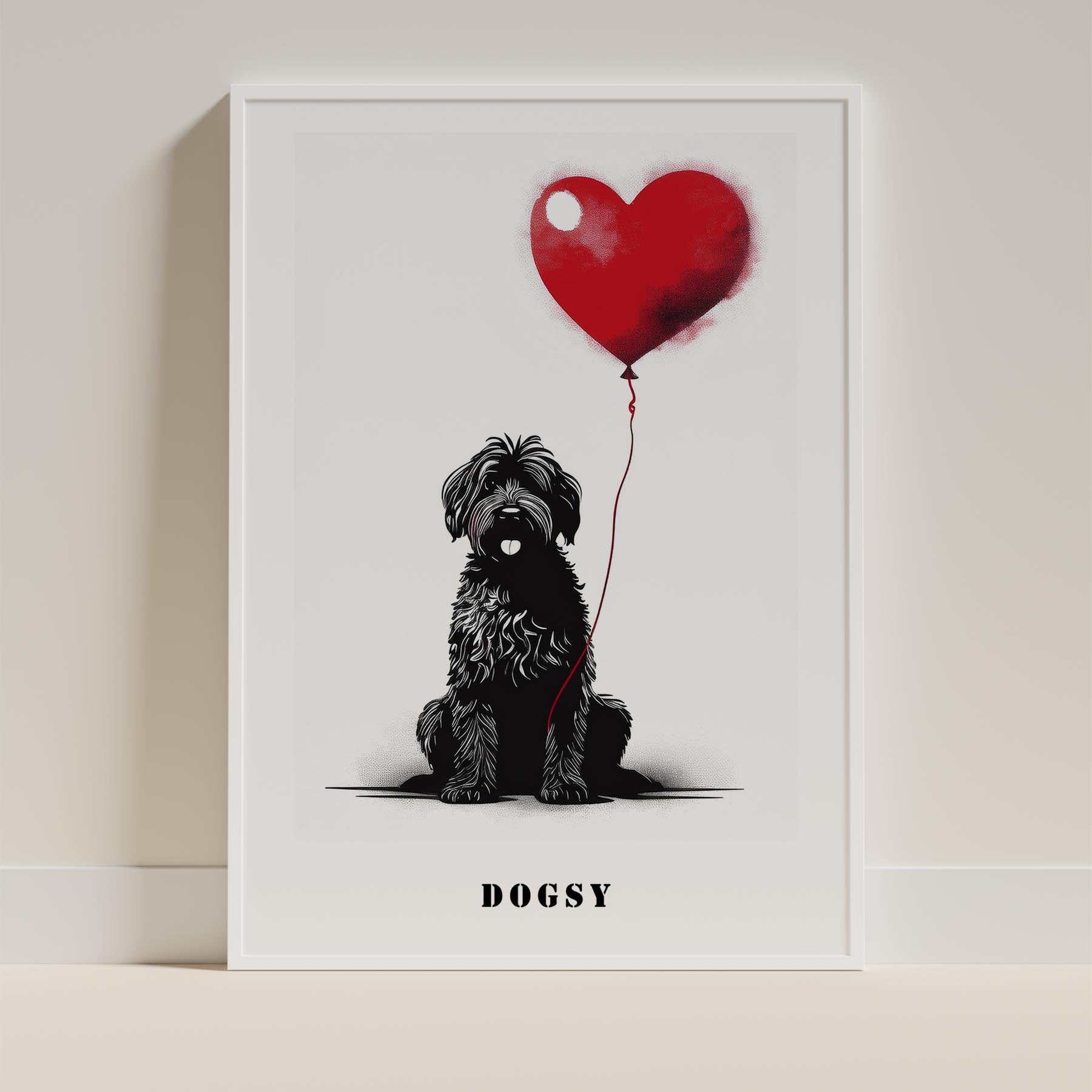 Shih Tzu Mandala Black and White Dog Series image 1