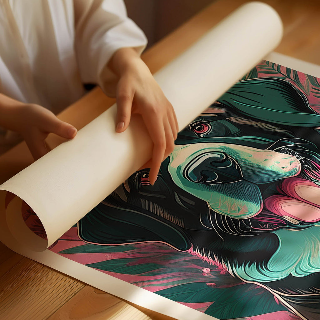 Saint Bernard Flowery Dog image 1