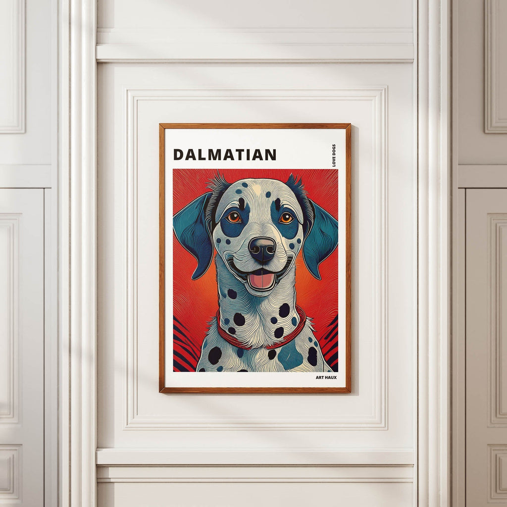 Dalmatian Hokusai Japanese Inspired Dog Series with Text image 3