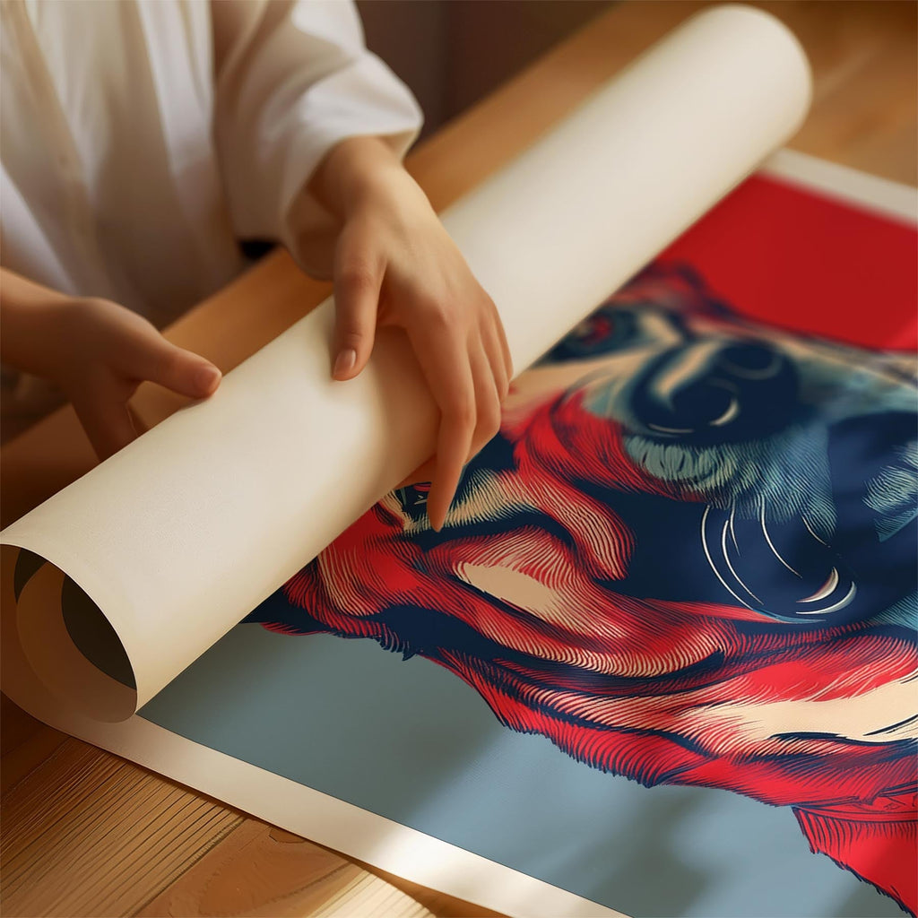 German Shepherd HOPE Series Inspired by the Obama Poster image 1