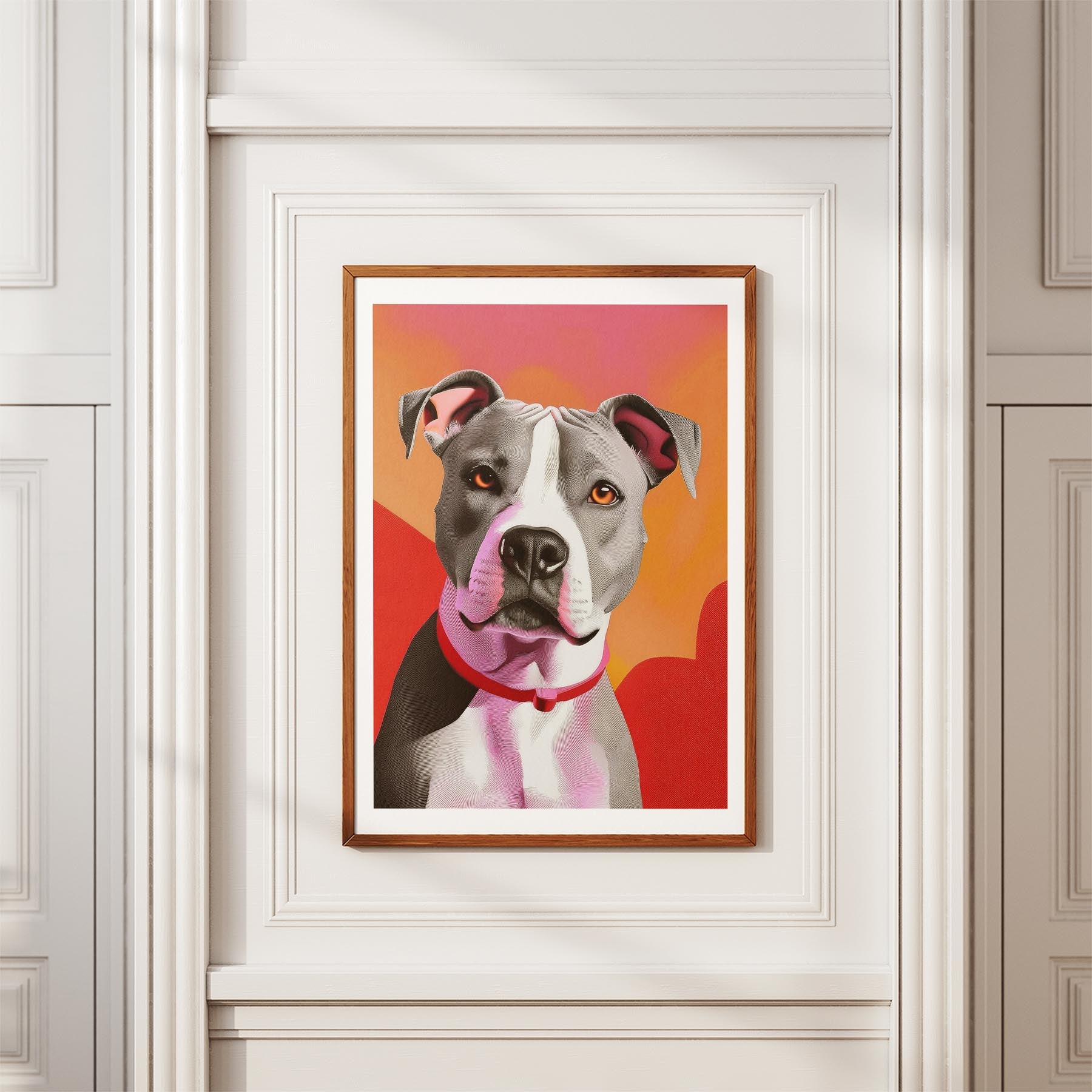 American Staffordshire Terrier Modern Pop Dog Series image 3