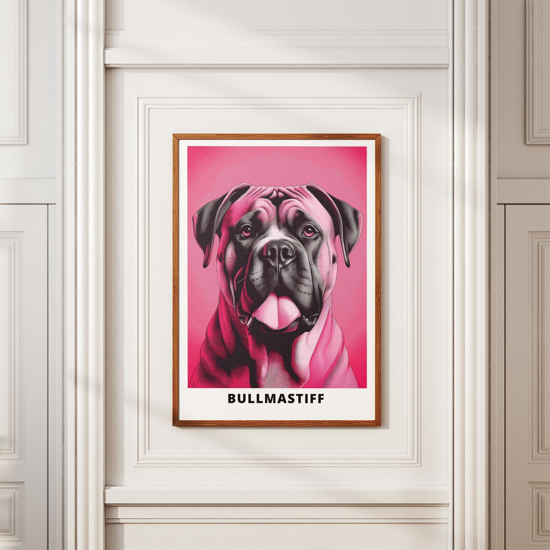 Bullmastiff Pink and Black Dog Series 1 image 3