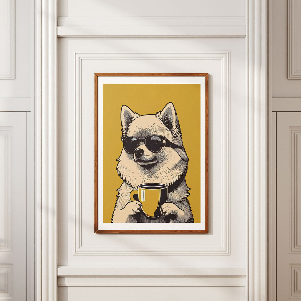 Pomeranian Chillin Coffee Dog image 2