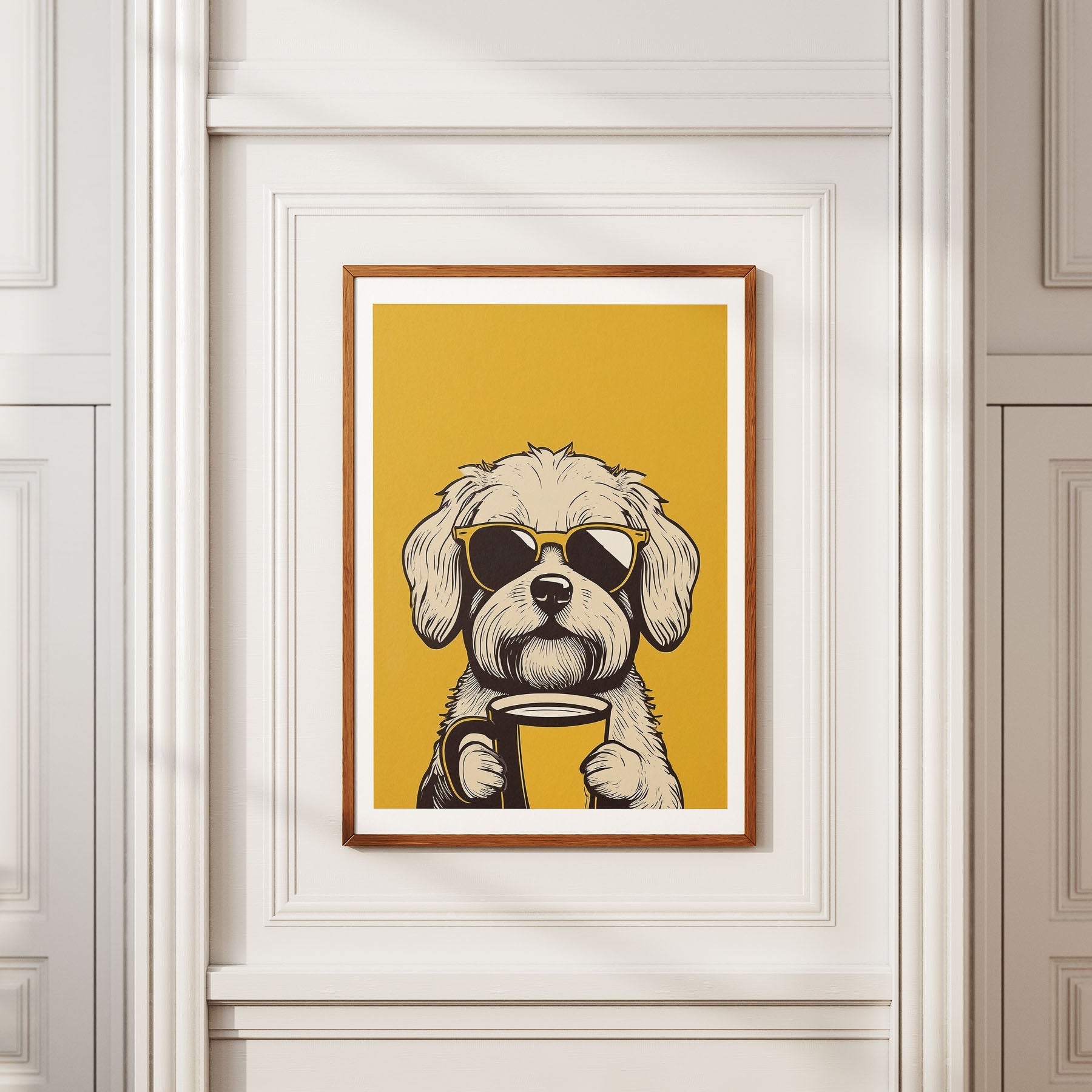 Maltese Chillin Coffee Dog image 2