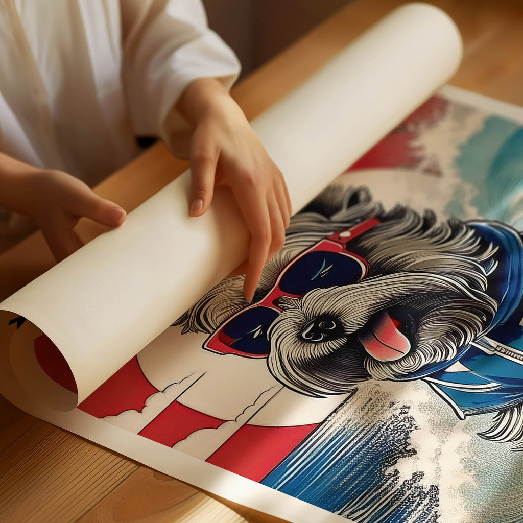 Yorkshire Terrier Hokosai Surfer Dogs 1 image 3