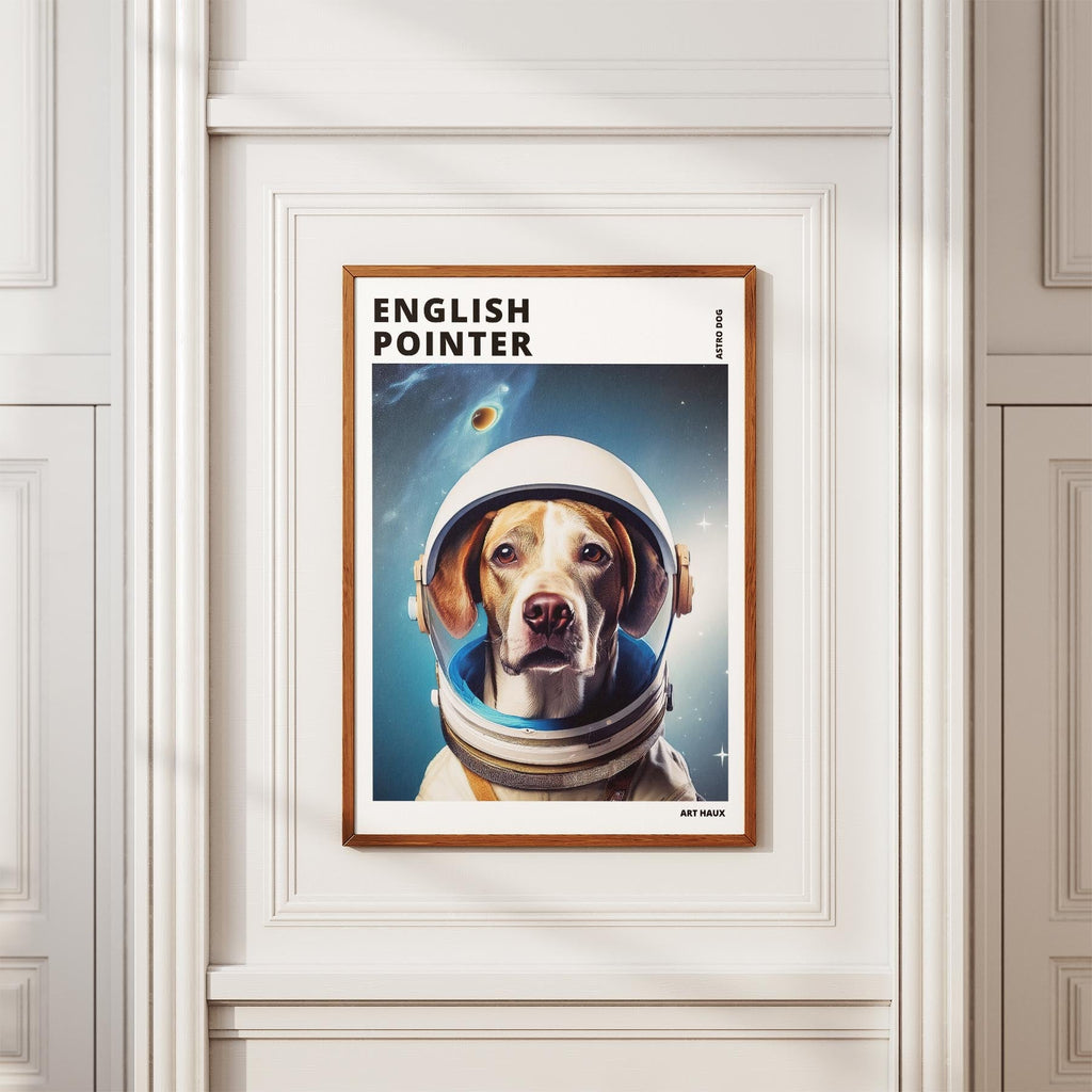 English Pointer Astronaut Dog Series with Text Astro Dog image 3