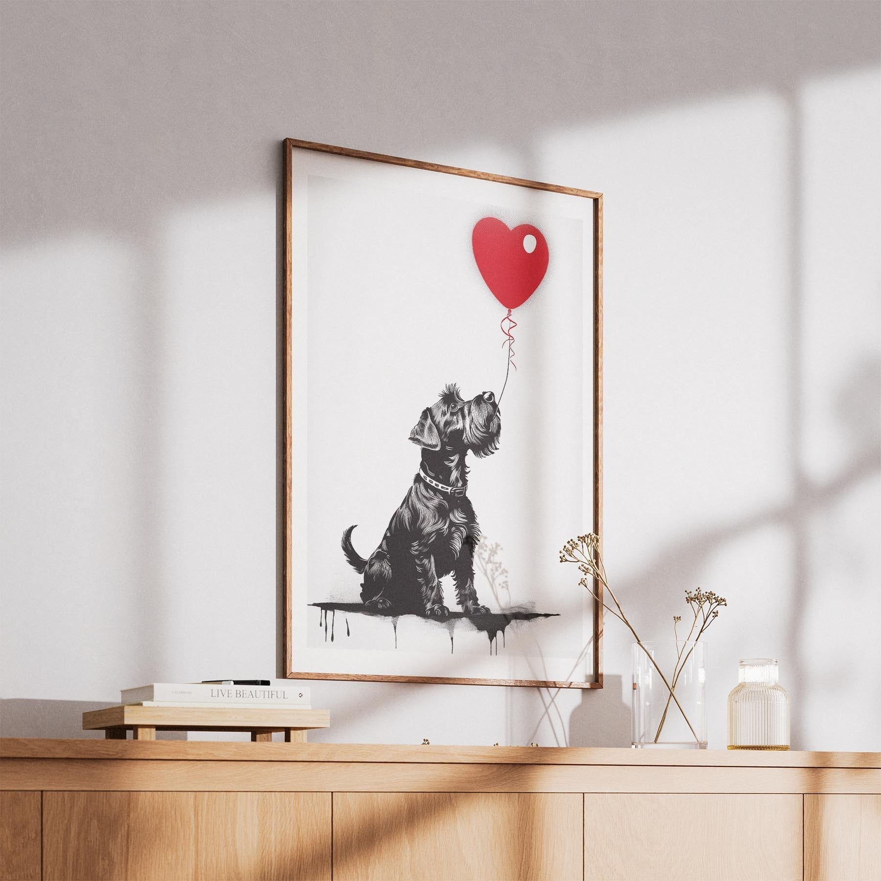 Schnauzer DOGSY Series inspired by the Art of Banksy image 5