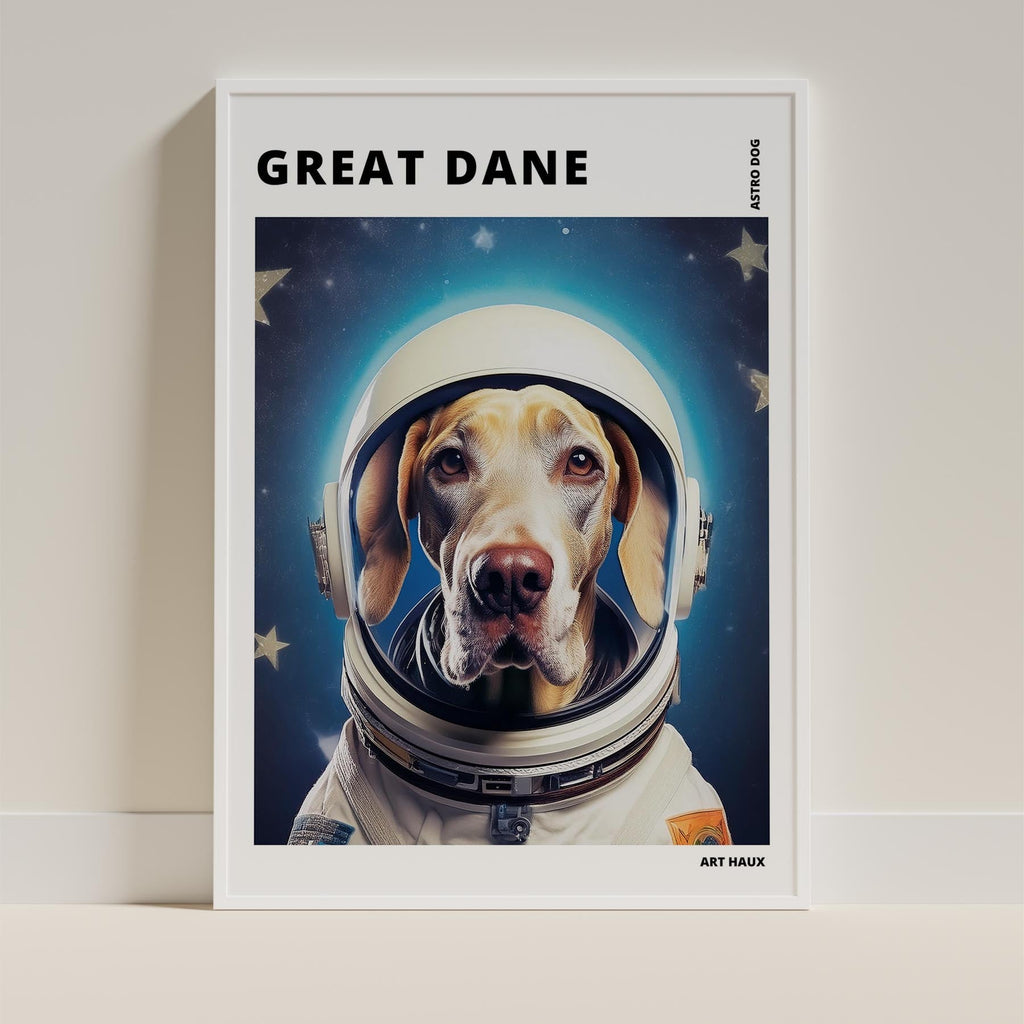 Great Dane Astronaut Dog Series with Text Astro Dog image 9