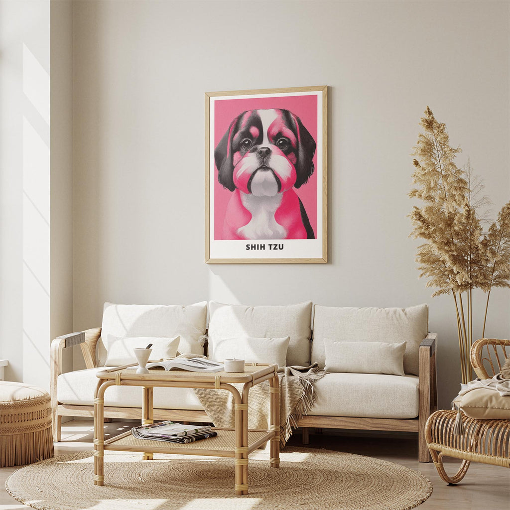 Shih Tzu Pink and Black Dog Series 2 image 2