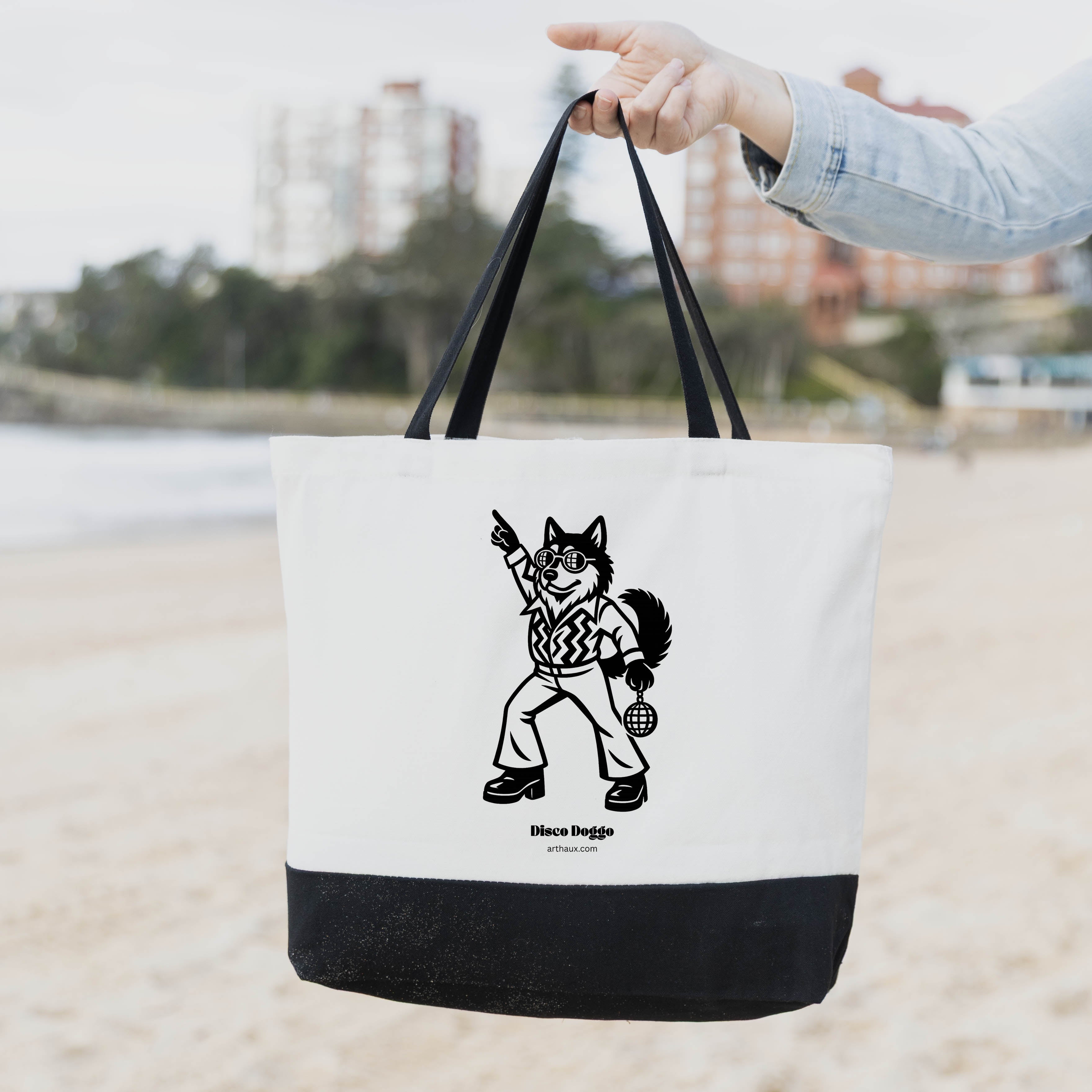 Akita Inu 70's Disco Doggo Bag image 1