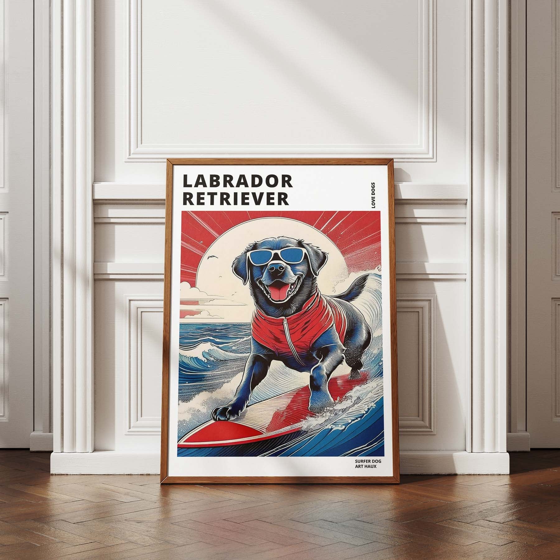 Labrador Retreiver Hokosai Surfer Dogs 3 image 4