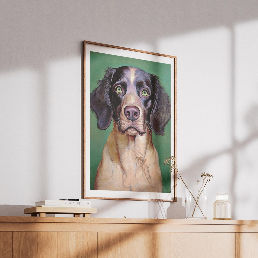 English Setter Green Painted Series image 5