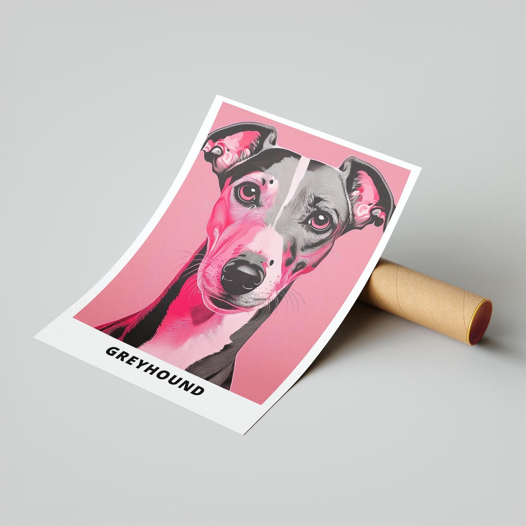 Greyhound Pink and Black Dog Series 1 image 6