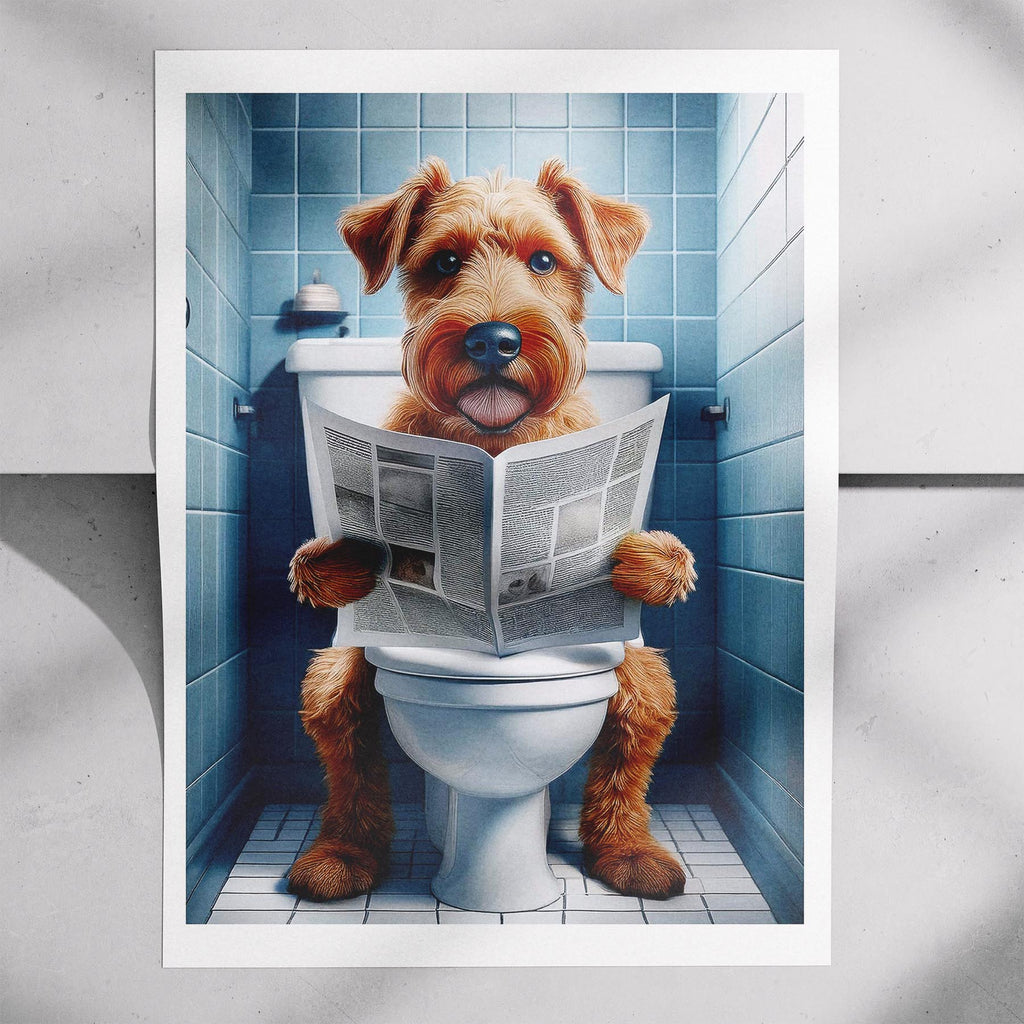 Irish Terrier Toilet Humour Dog Series image 7
