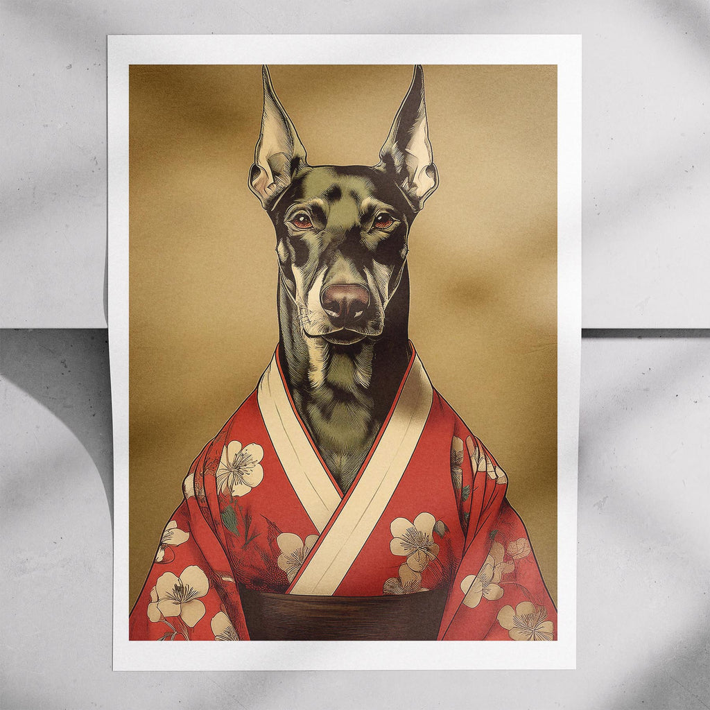 Doberman Japanse Kimono Dog Series image 7