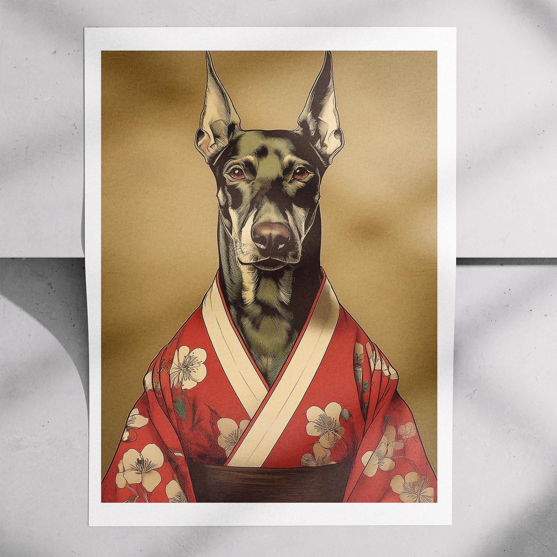 Doberman Japanse Kimono Dog Series image 7