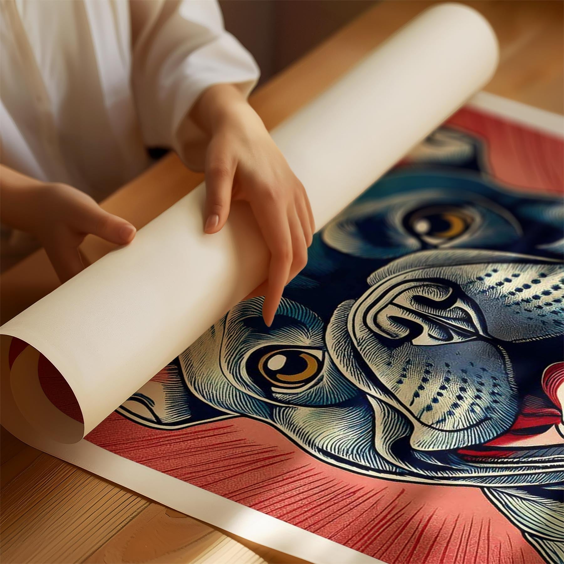 French Bulldog Hokusai Japanese Inspired Dog Series image 1