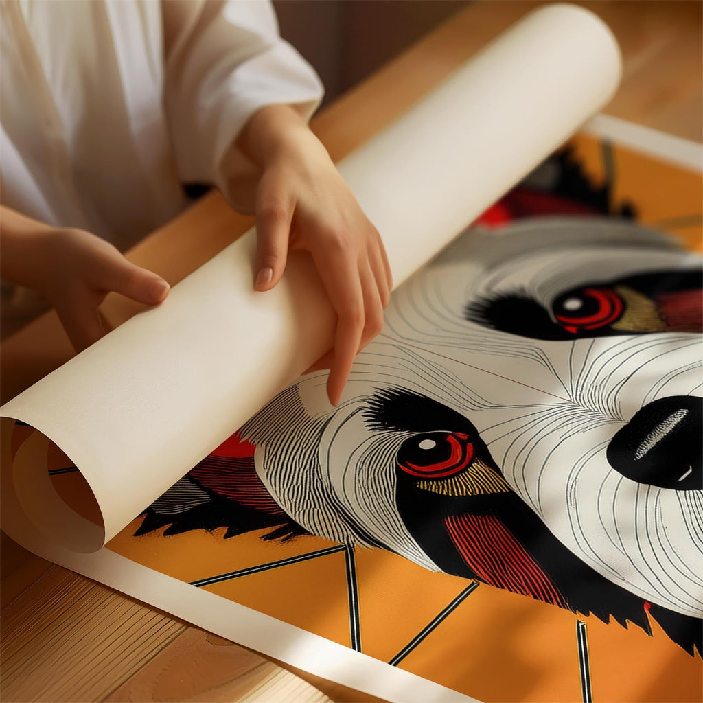 Australian Terrier Geometric Orange Series image 1