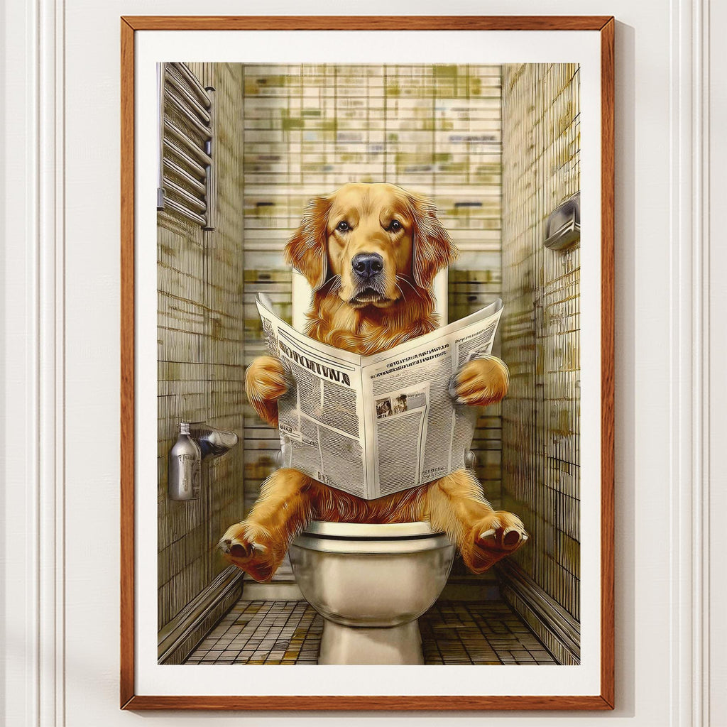 Golden Retriever Toilet Humour Dog Series 2 image 10