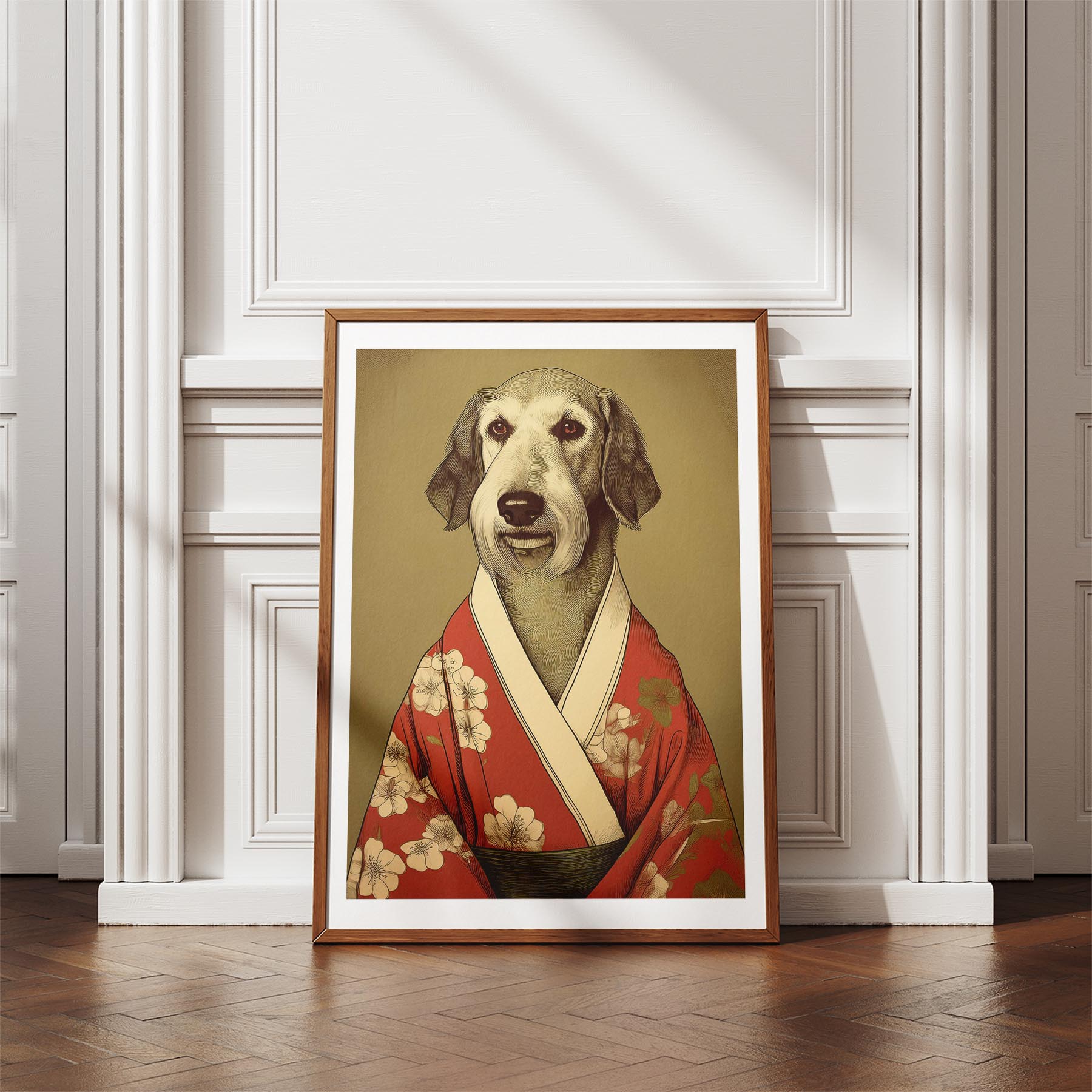 Irish Wolfhound Japanse Kimono Dog Series image 4