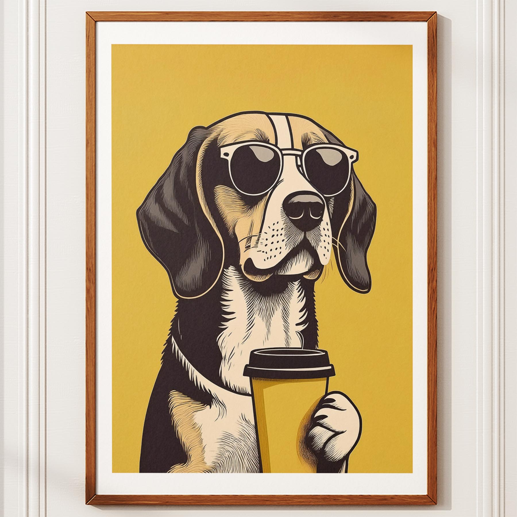 Beagle Chillin Coffee Dog image 10