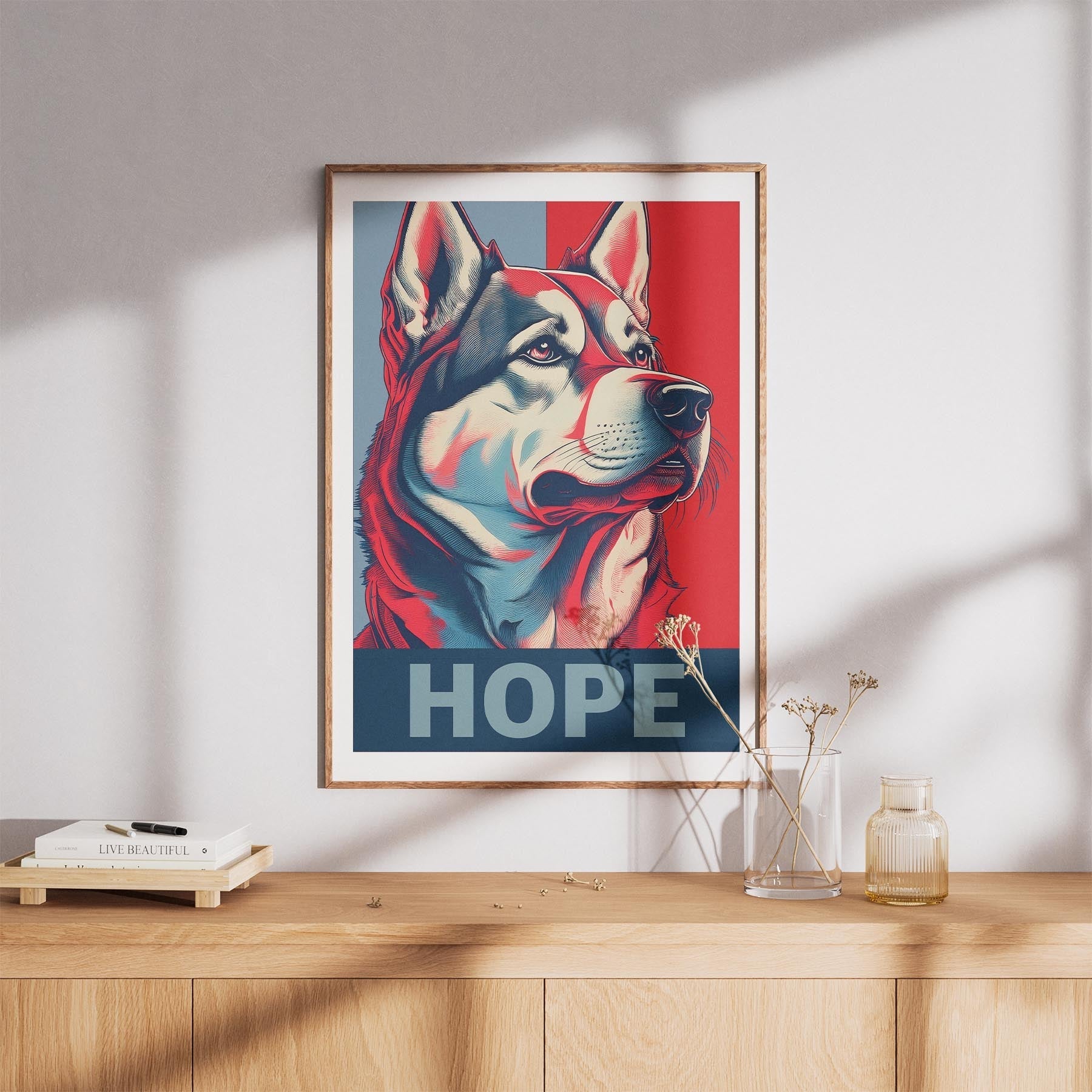 Alaskan Malamute HOPE Series Inspired by the Obama Poster image 8