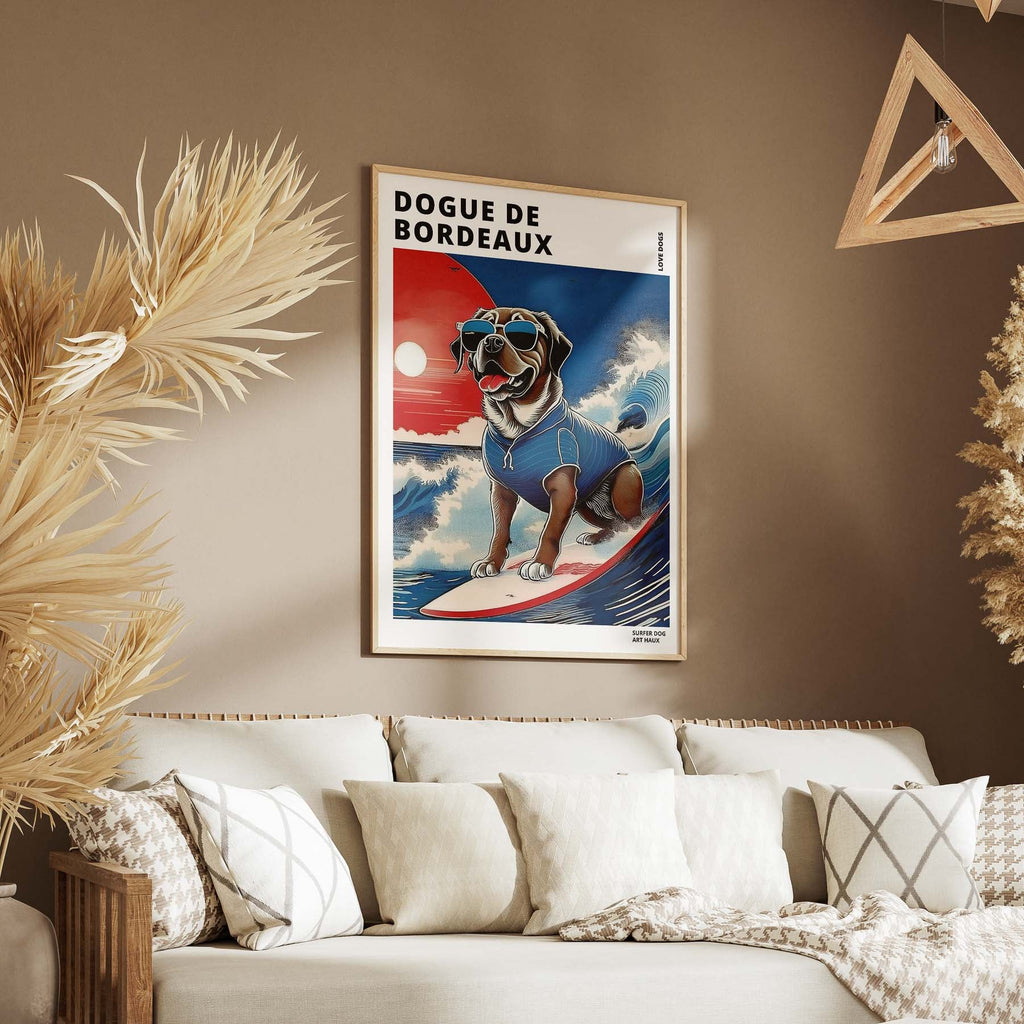 Dogue De Bordeaux Hokosai Surfer Dogs 1 image 5