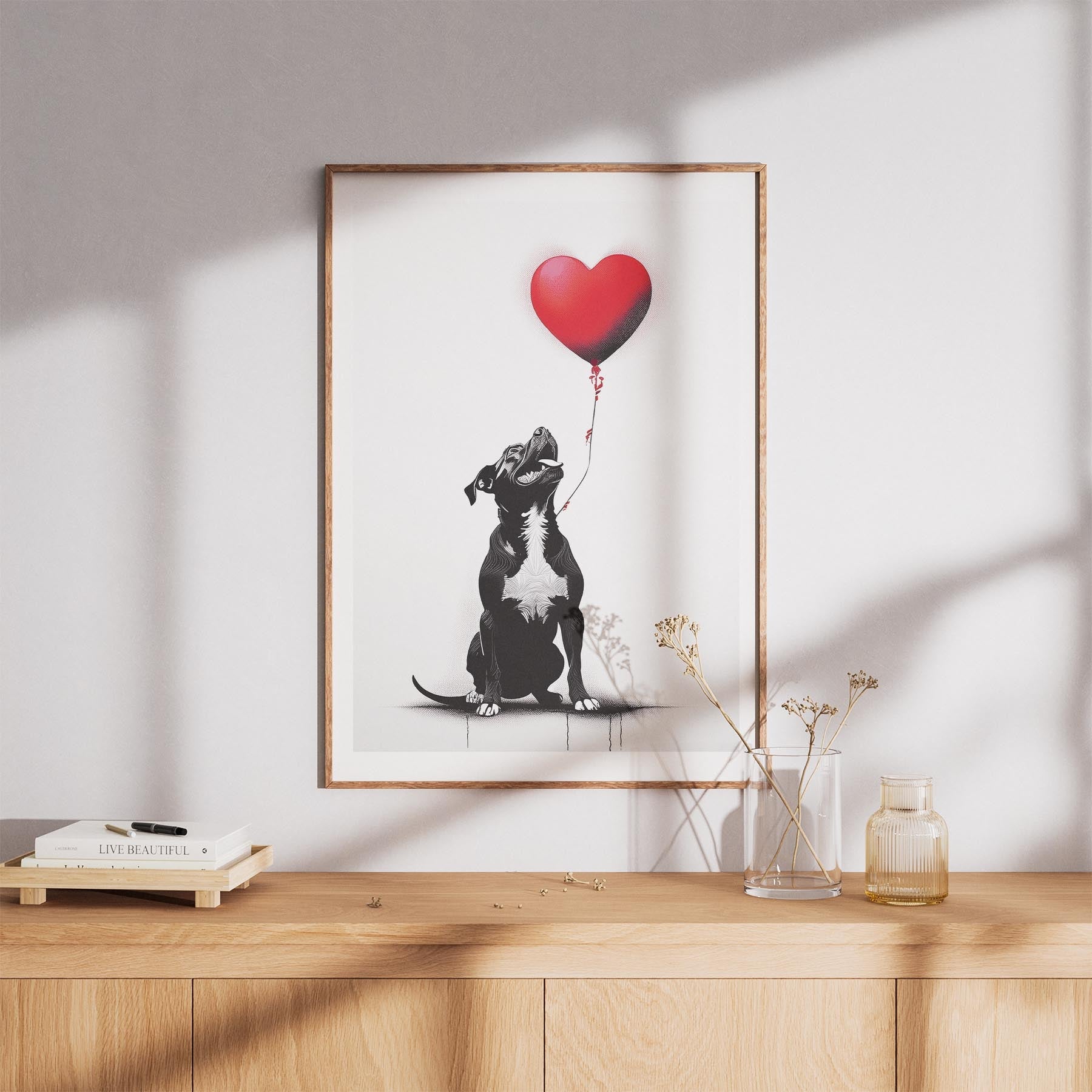 American Staffordshire Terrier DOGSY Series inspired by the Art of Banksy image 8