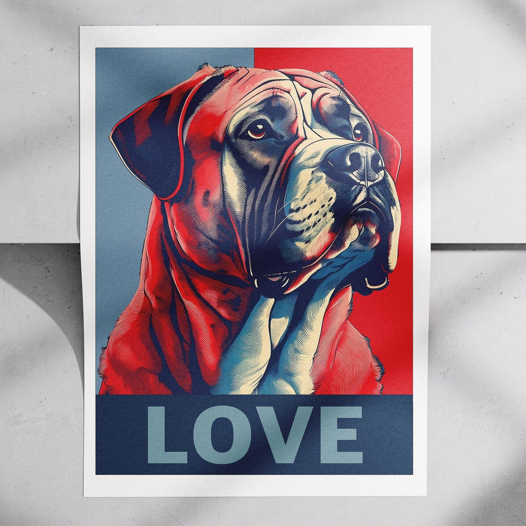 Mastiff LOVE Series Inspired by the Obama Poster image 7