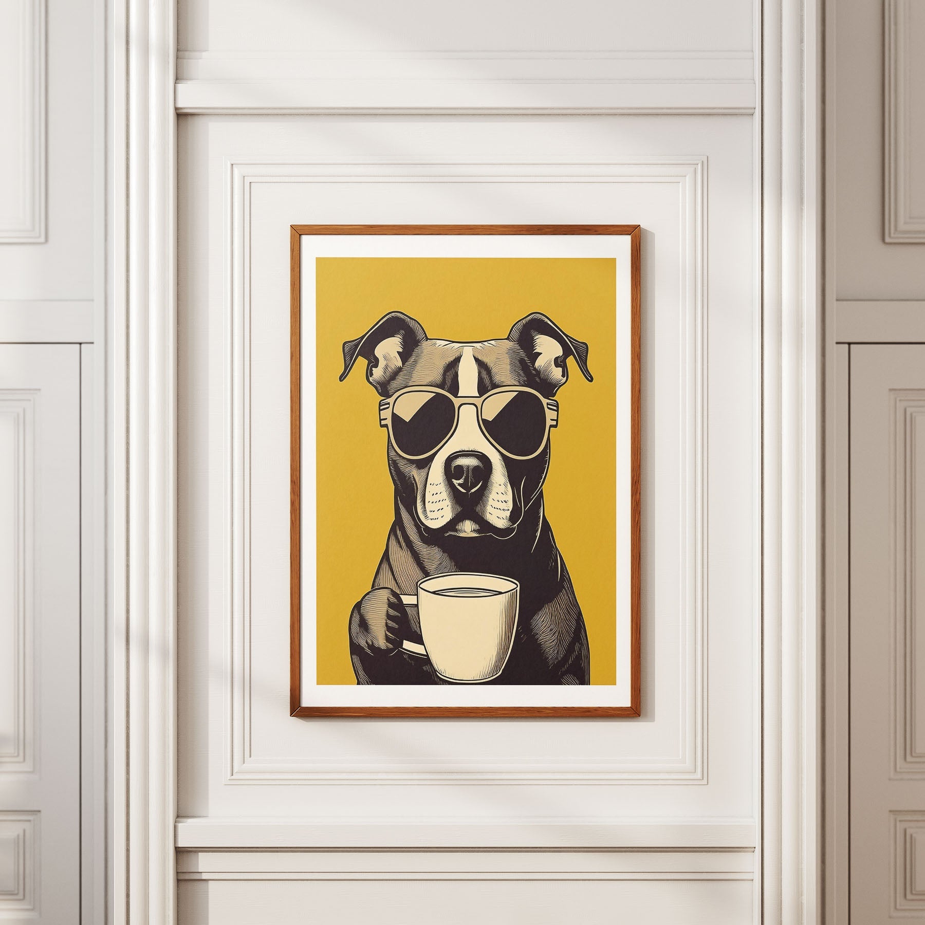 Staffordshire Chillin Coffee Dog image 2