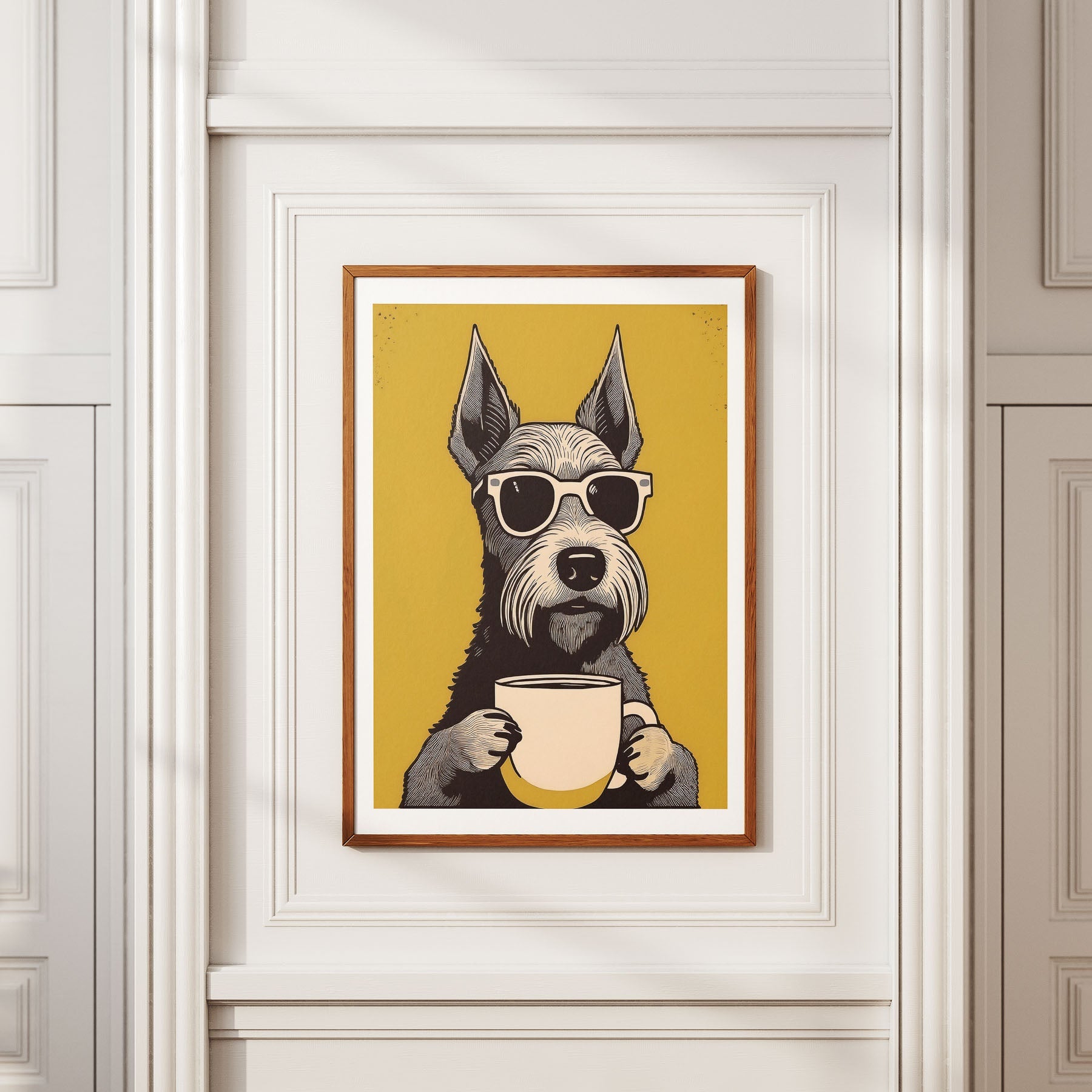 Irish Terrier Chillin Coffee Dog image 2