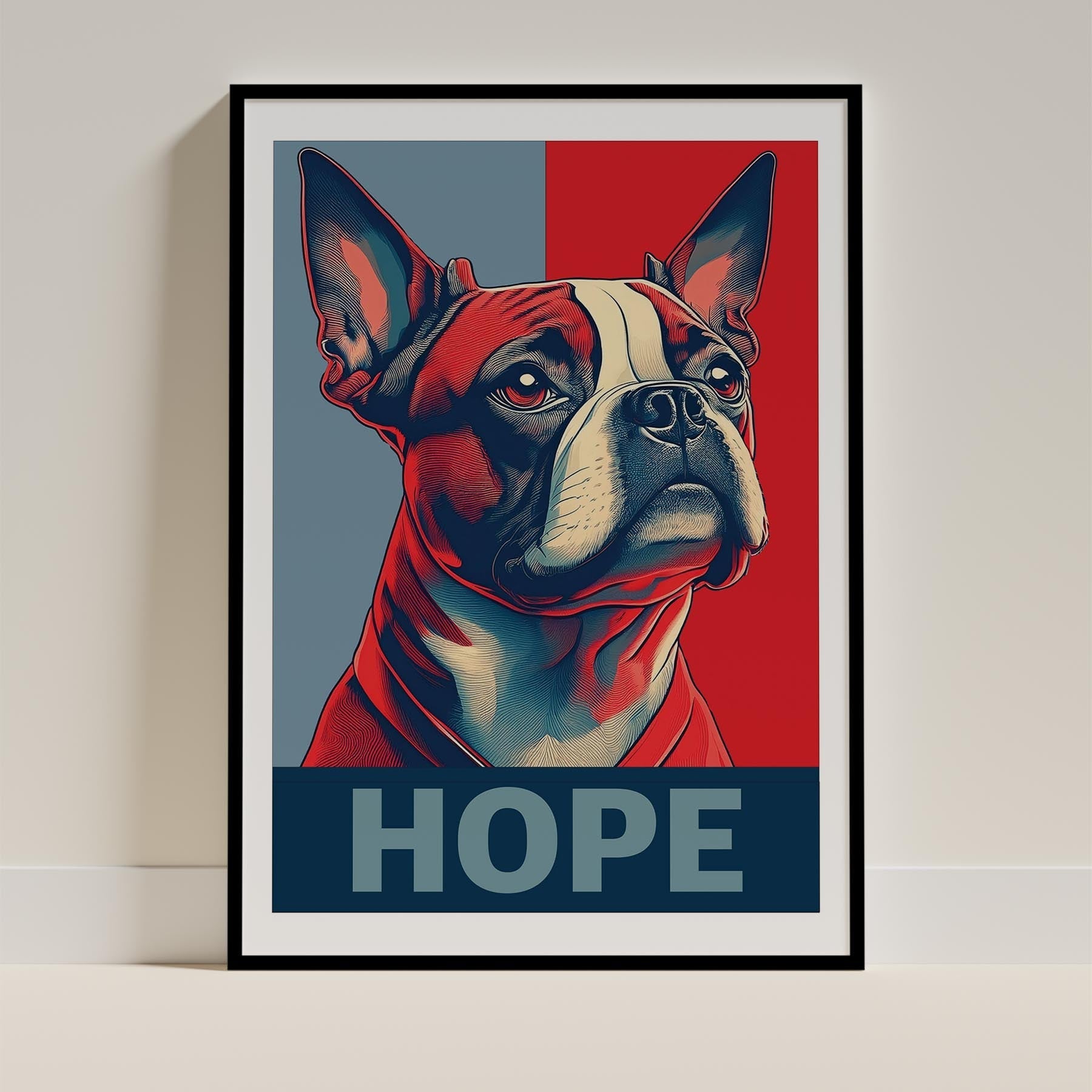 Boston Terrier HOPE Series Inspired by the Obama Poster image 11
