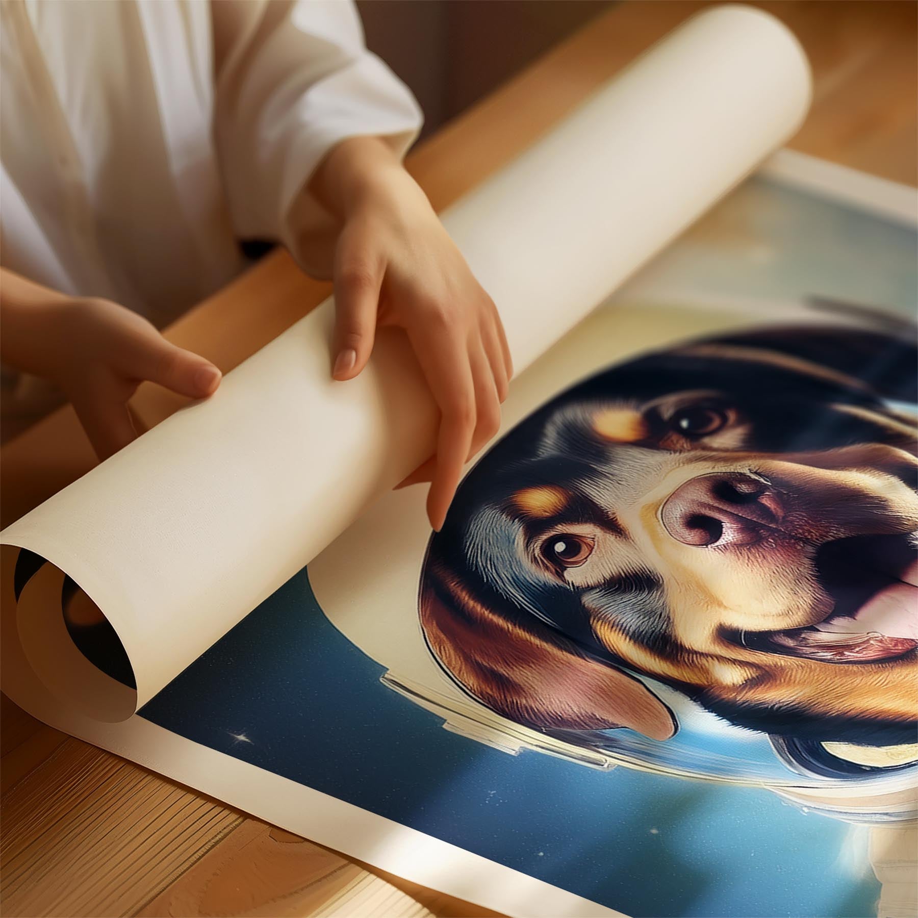 Rottweiler Astronaut Dog Series image 1