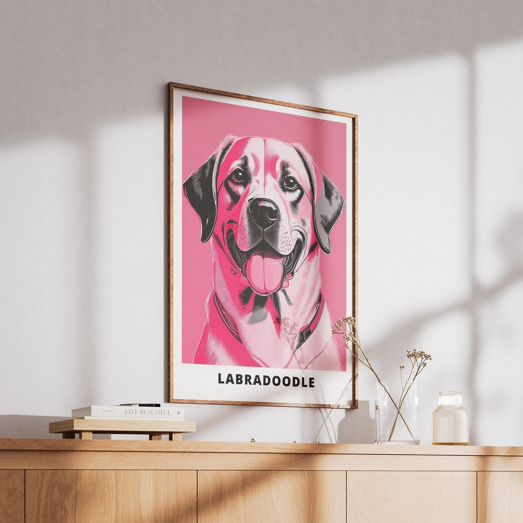 Labrador Retriever Pink and Black Dog Series 1 image 5