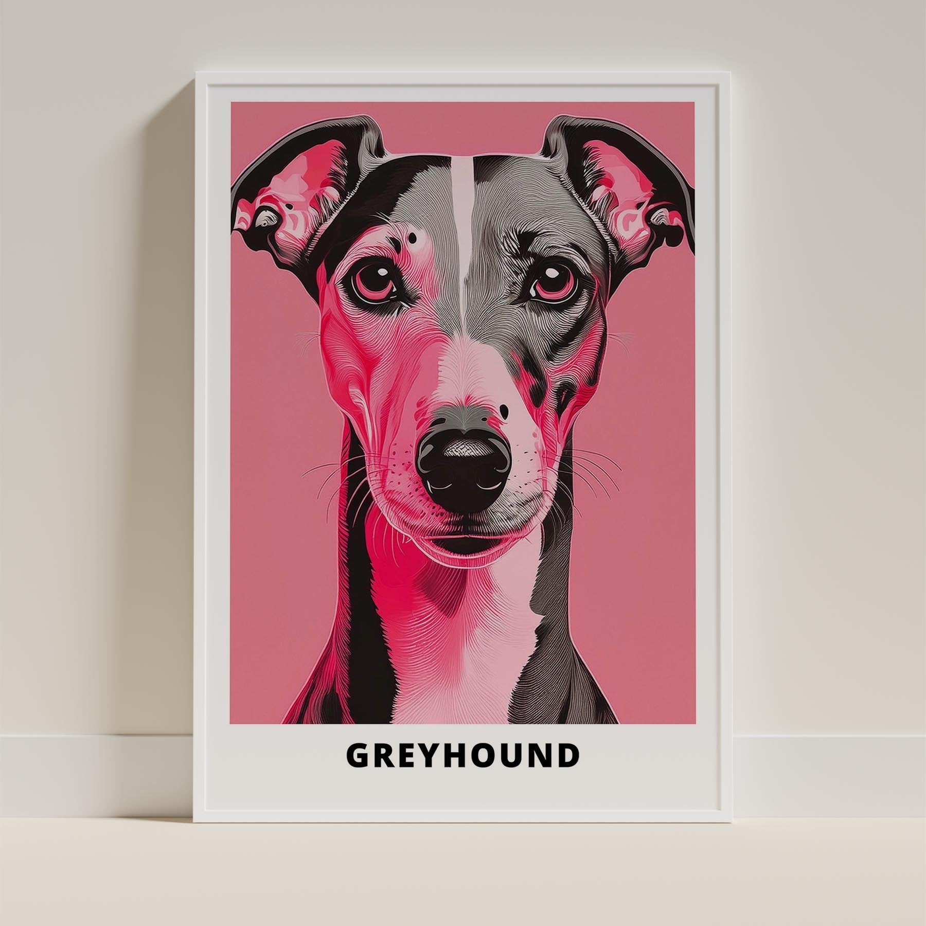 Greyhound Pink and Black Dog Series 1 image 9
