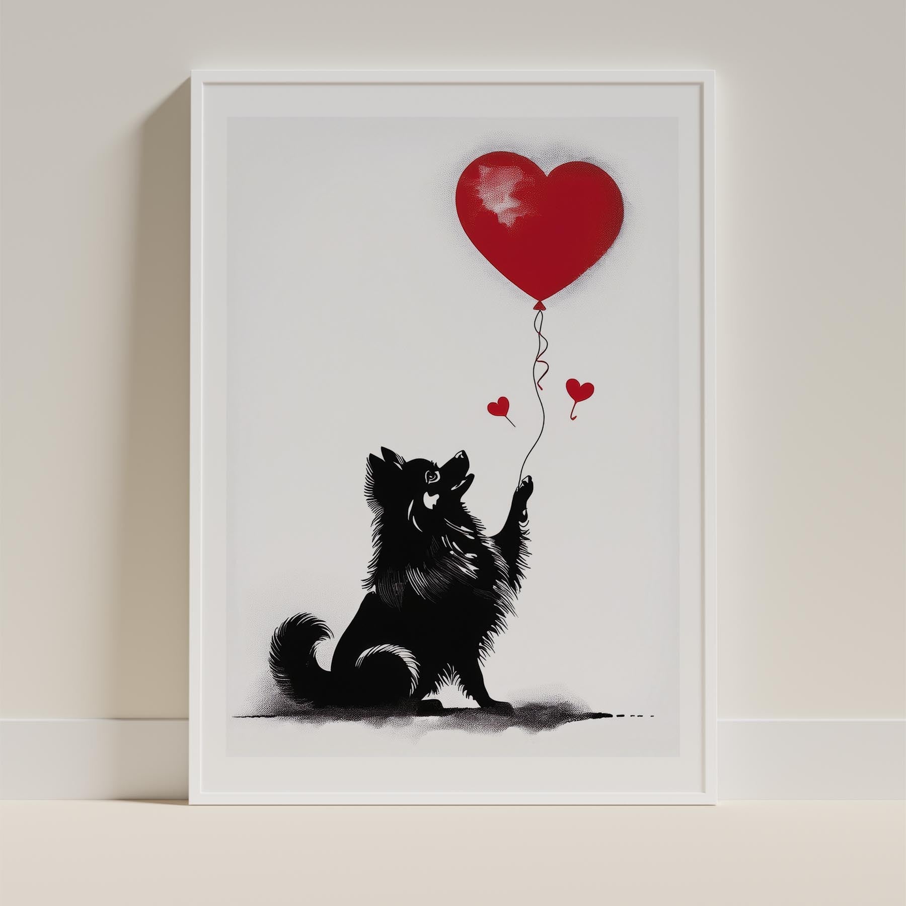 Pomeranian DOGSY Series inspired by the Art of Banksy image 9