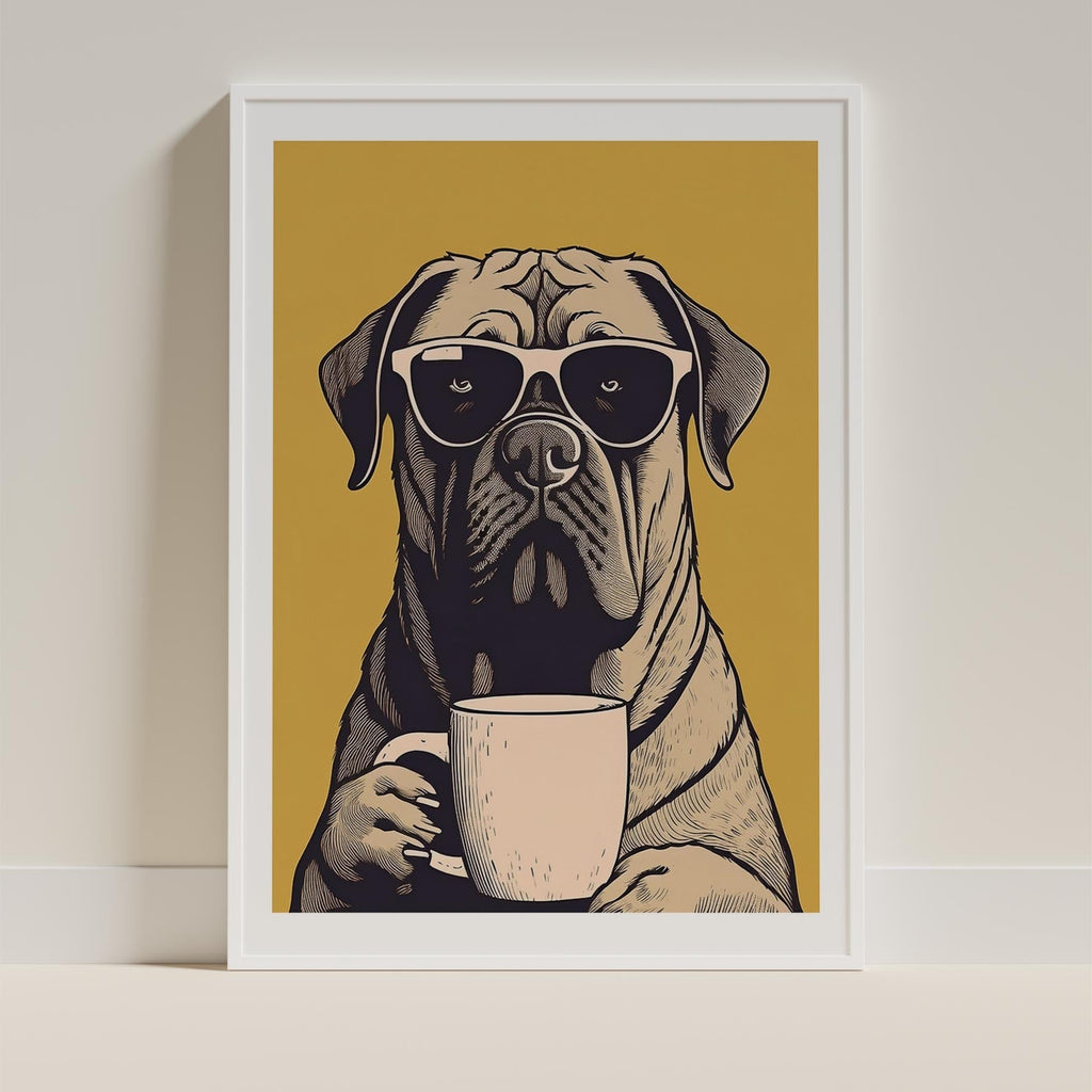 Bullmastiff Chillin Coffee Dog image 9