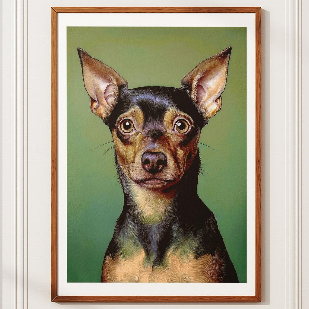 Miniature Pinscher Green Painted Series image 10