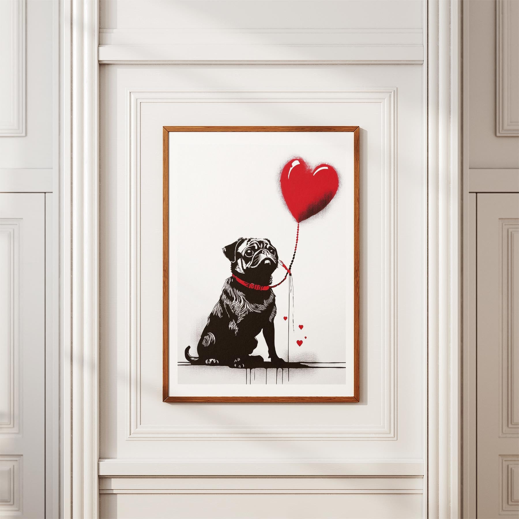 Pug DOGSY Series inspired by the Art of Banksy image 3