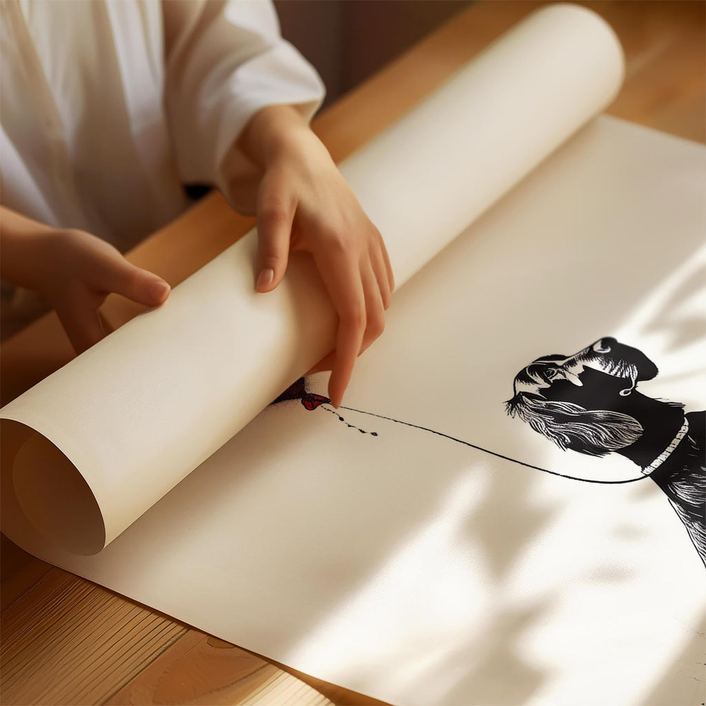 Gordon Setter DOGSY Series inspired by the Art of Banksy with text Dogsy image 1