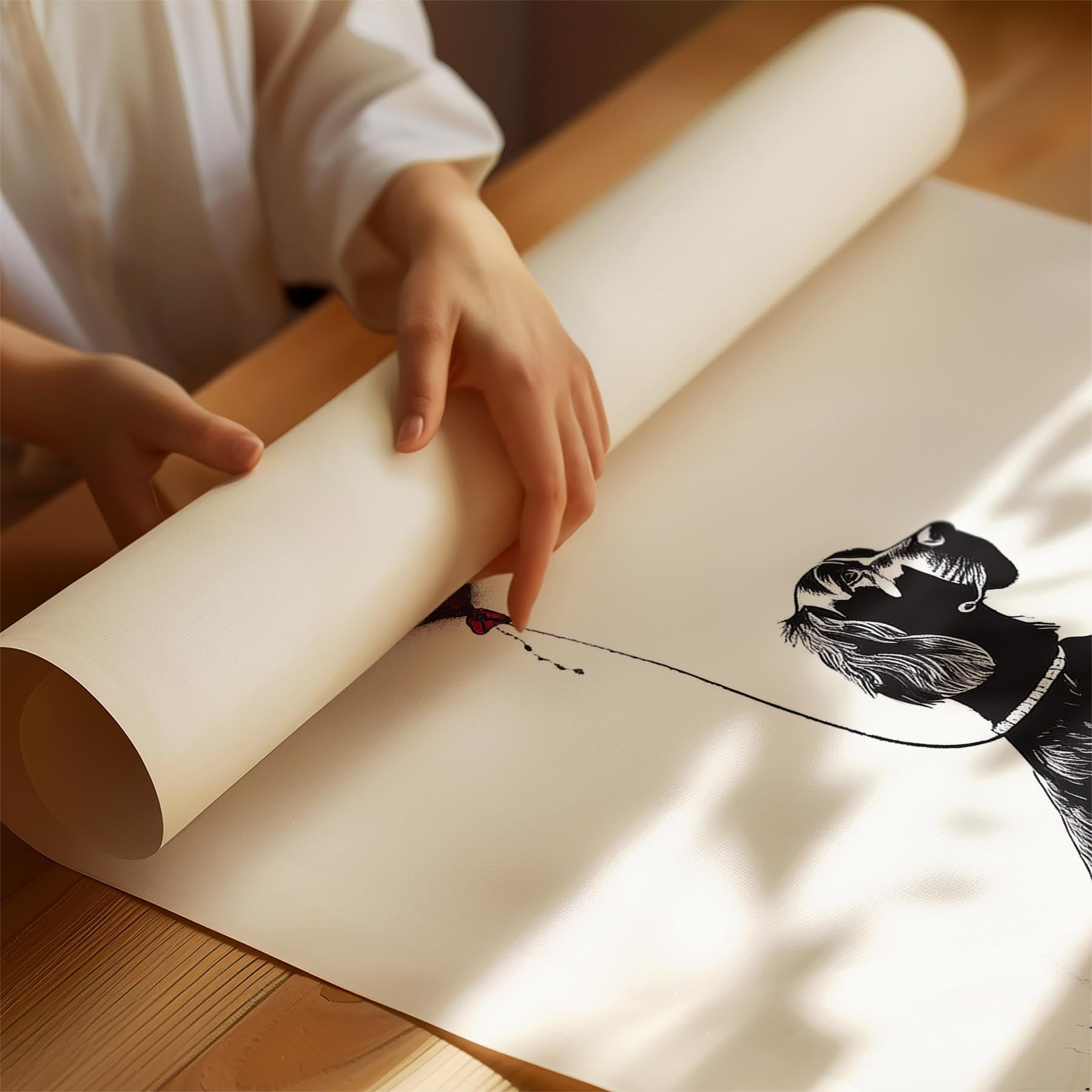 Gordon Setter DOGSY Series inspired by the Art of Banksy with text Dogsy image 1