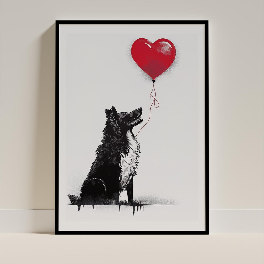 Rough Smooth Collie DOGSY Series inspired by the Art of Banksy image 0