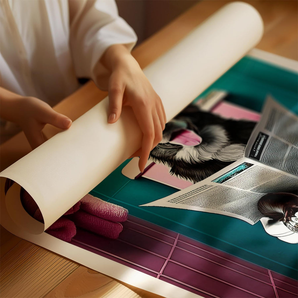 Murray River Retriever Toilet Dogs PInk and Turquise image 1