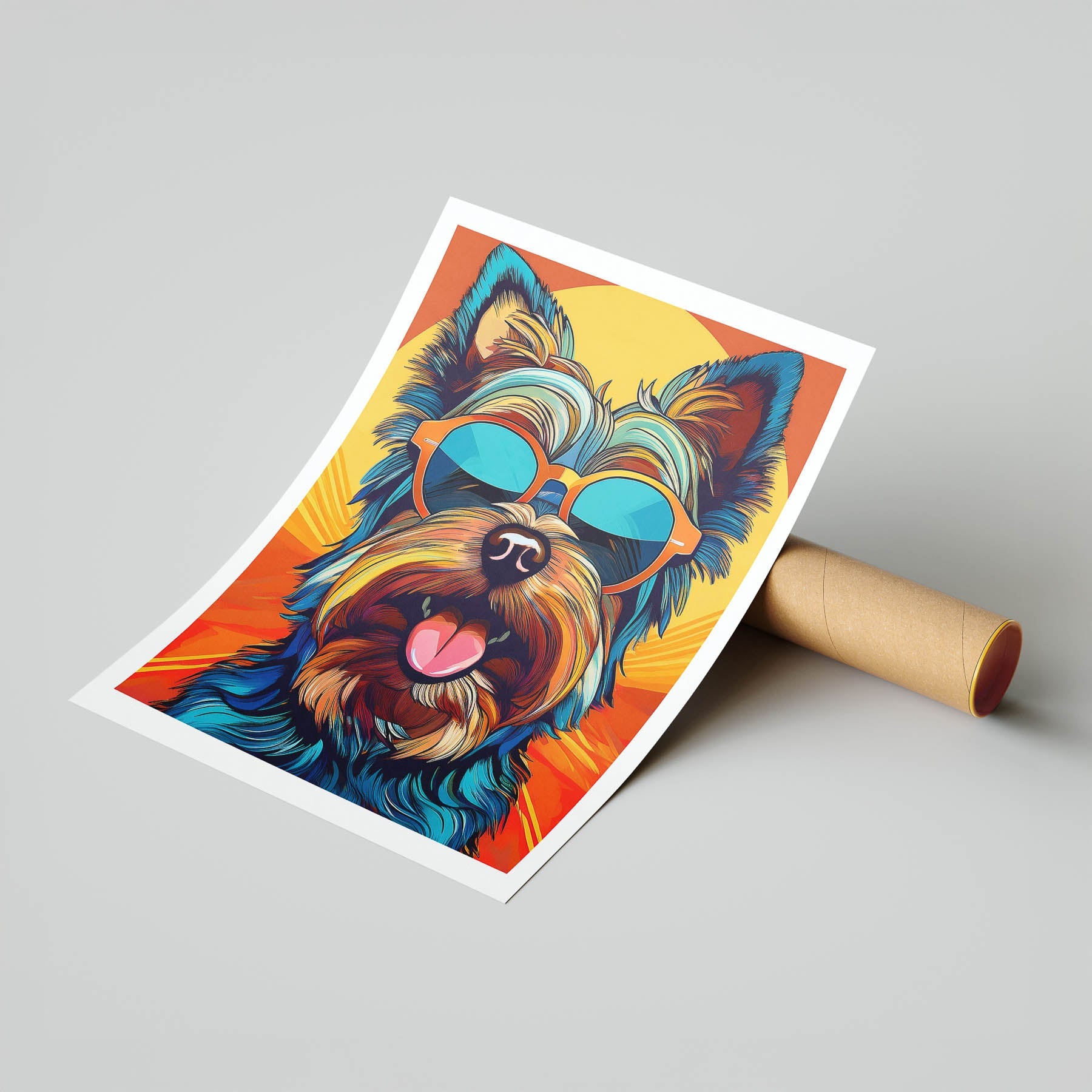 Yorkshire Terrier In Colourful Sunnies 1 image 7