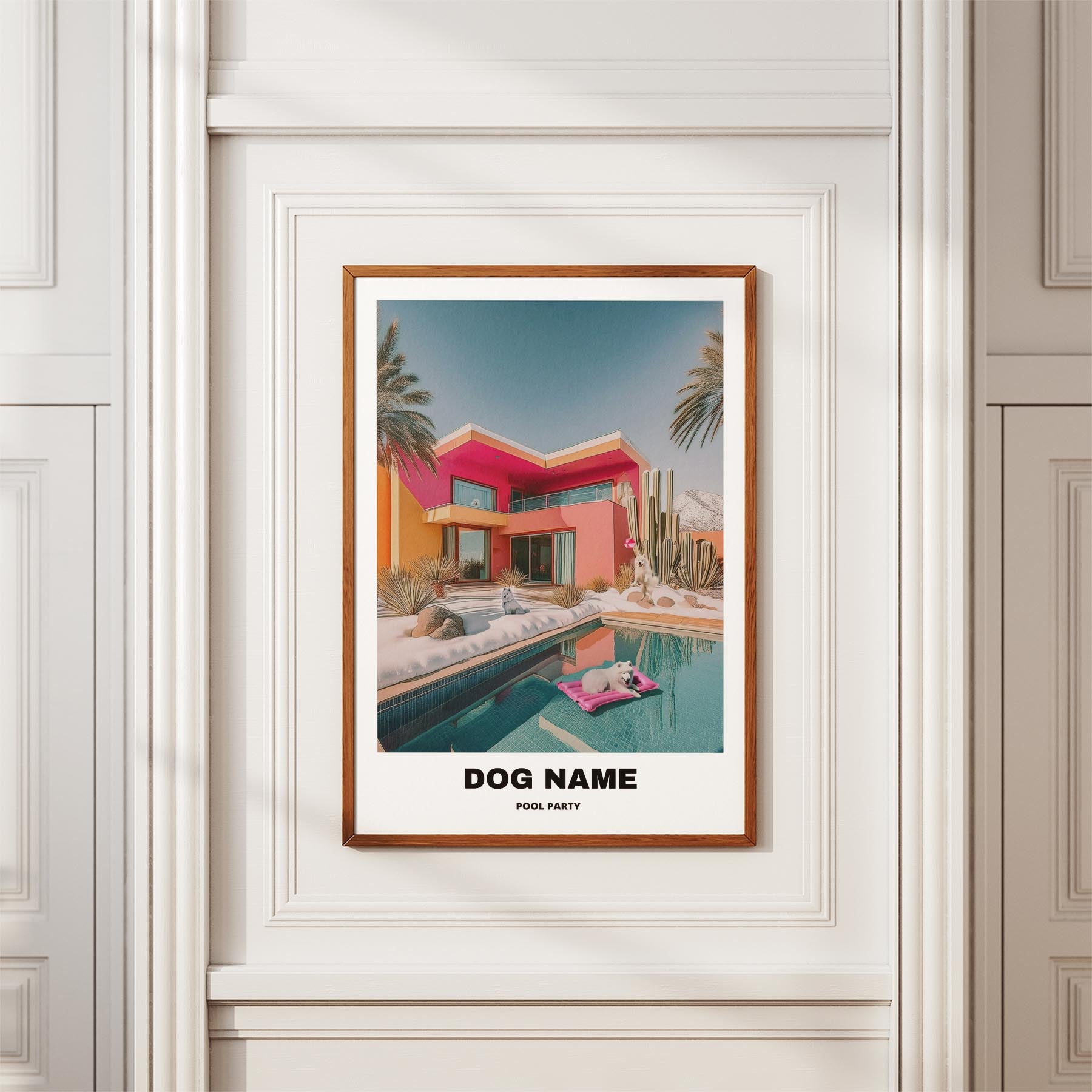 Samoyed Custom Pool Party WITH TEXT image 3