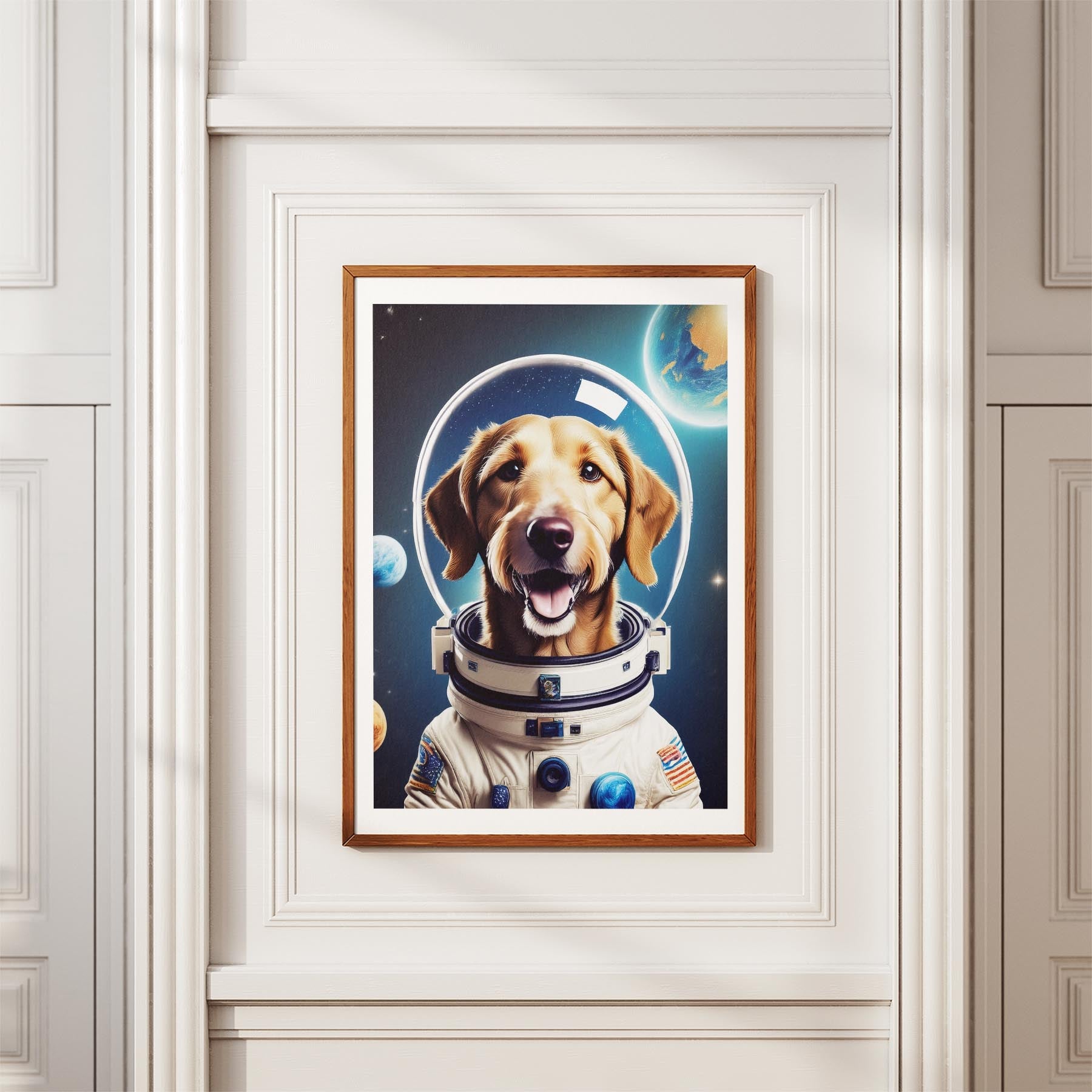 Irish Wolfhound Astronaut Dog Series image 3