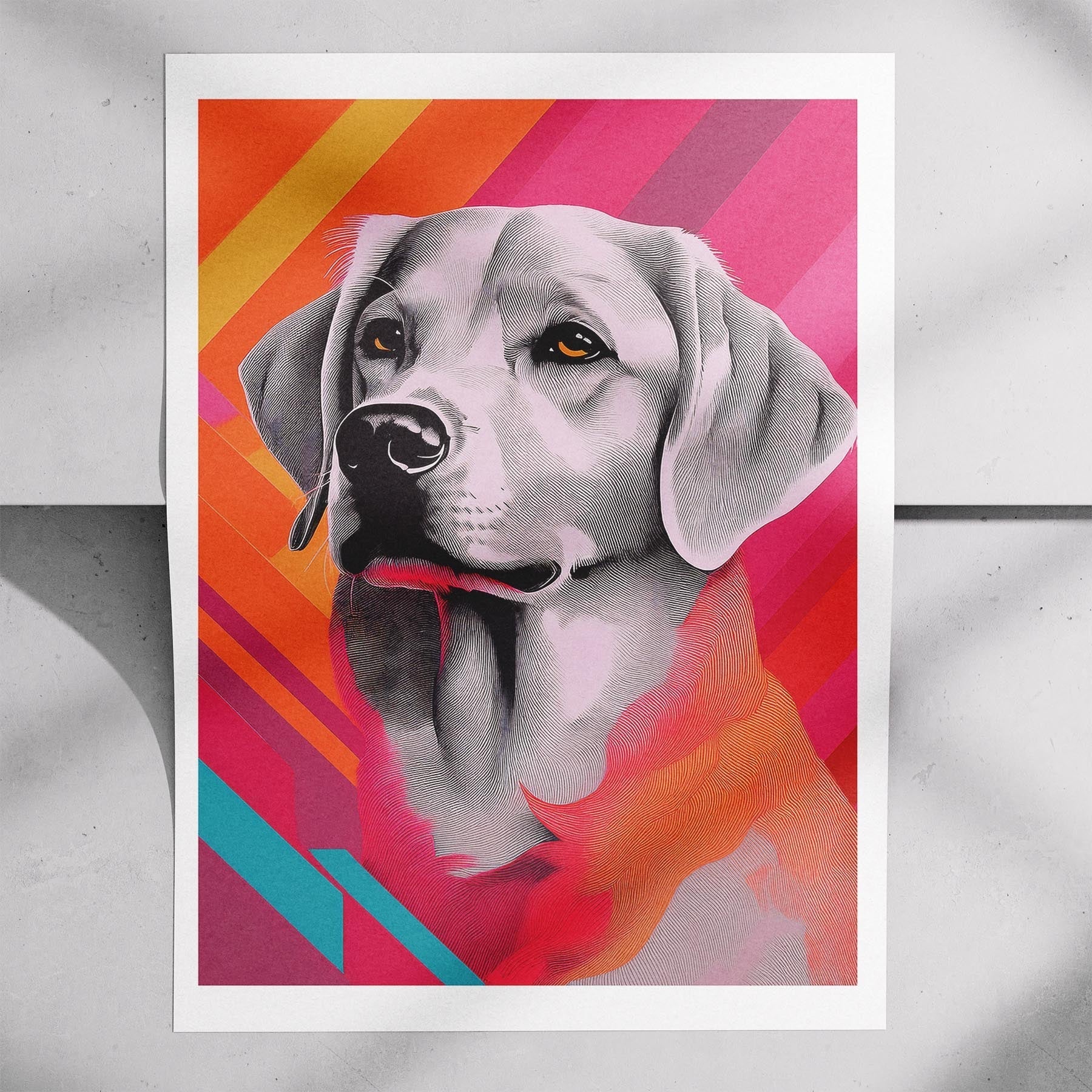 Golden Retriever Modern Pop Dog Series image 7