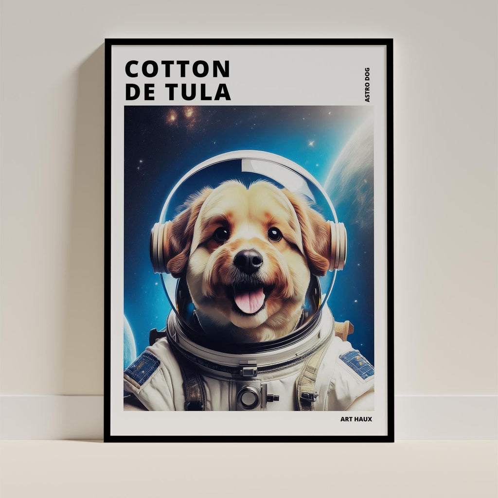 Coton de Tulear Astronaut Dog Series with Text Astro Dog image 11