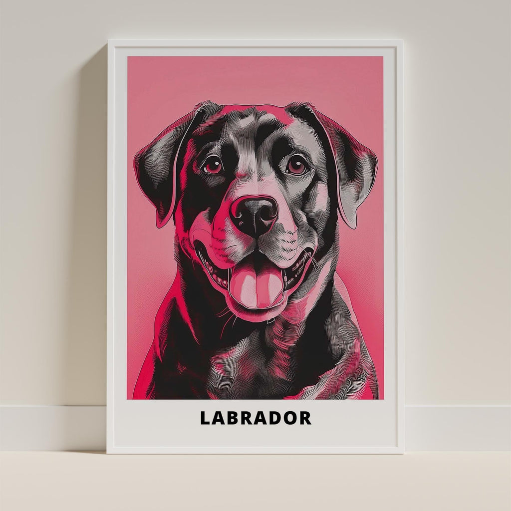 Labrador Retriever Pink and Black Dog Series 5 image 9